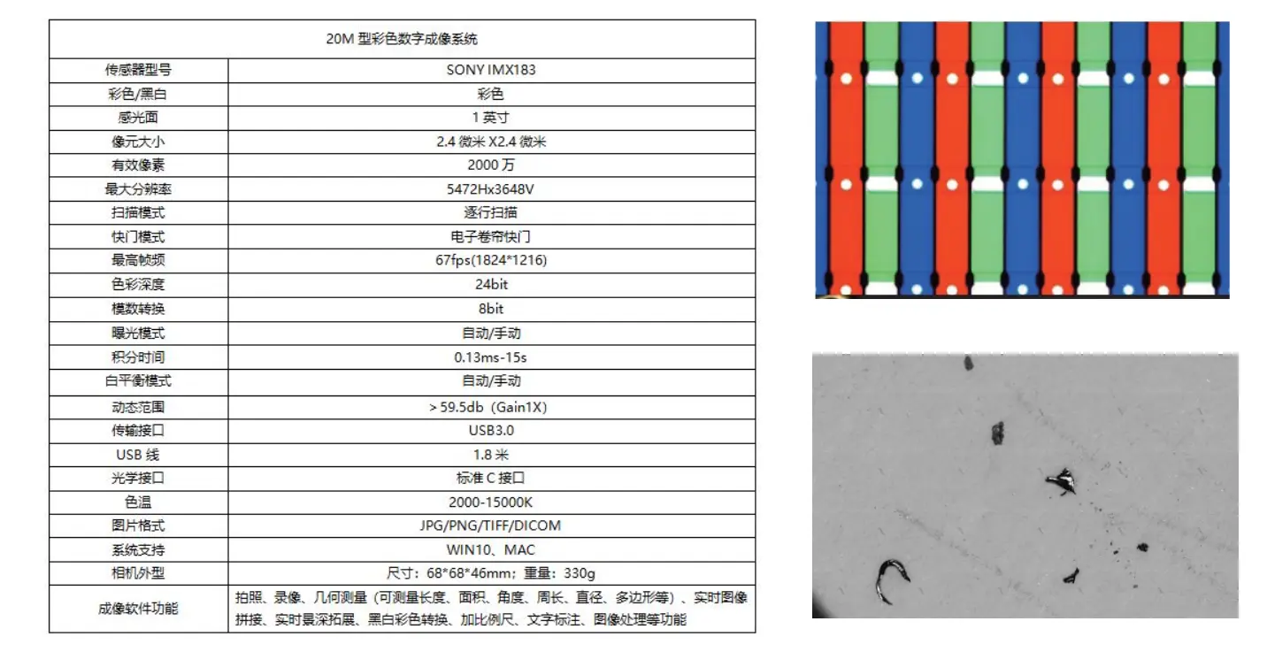 20M科学相机参数详情