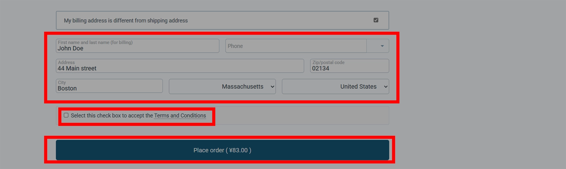 Submit order style