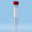 62.554.502 德国 SARSTEDT 莎斯特 15ml 螺旋盖离心管 PP 透明 红色盖
