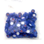 Agilent-Cap,9mm blue screw,PTFE/RS,100PK