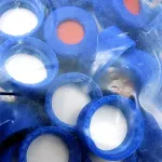 5182-0717安捷伦Agilent螺口双层隔垫分层蓝色瓶盖适配2ml样品瓶