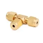 安捷伦 0100-0090 黄铜三通接头，1/8 英寸