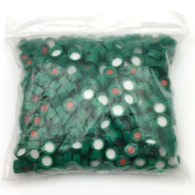 安捷伦5185-5829瓶盖 螺口 绿色 PTFE/红色硅橡胶隔垫 500/包
