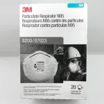 3M™颗粒物呼吸器8200/07023（AAD）， N95 160 EA/Case